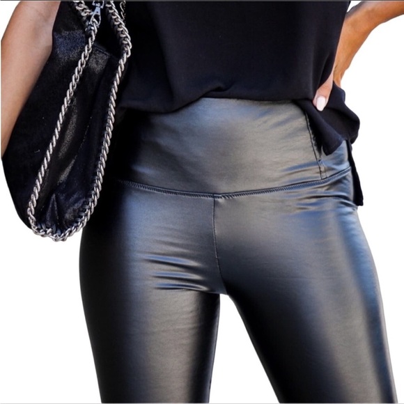 Storia | faux leather leggings - Picture 3 of 7